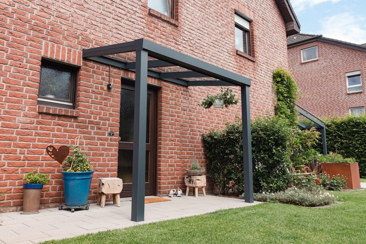 Aluxus® Terrassenüberdachung Anthrazit
